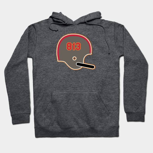 Tampa Bay Buccaneers 813 Helmet Hoodie by Rad Love